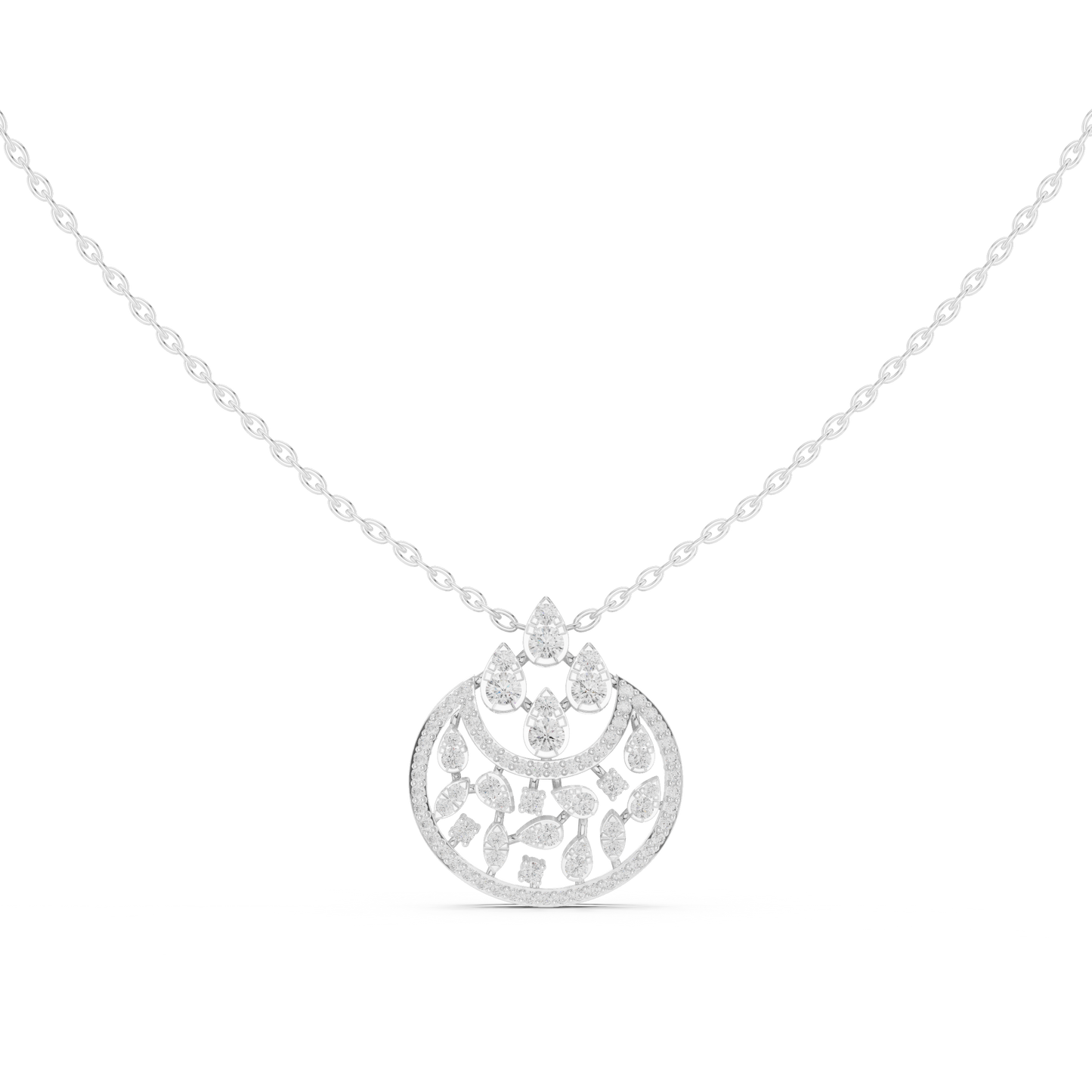 Regal Filigree Drop (PND 0099) (Lab Grown)