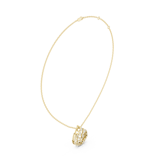 Regal Filigree Drop (PND 0099) (Lab Grown)