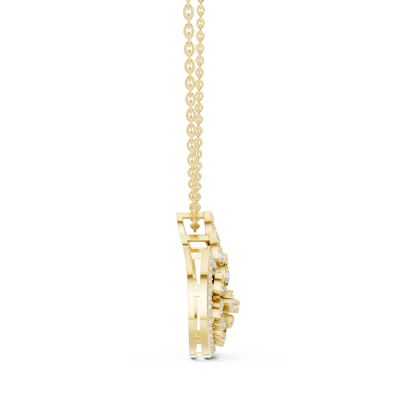 Regal Filigree Drop (PND 0099) (Lab Grown)