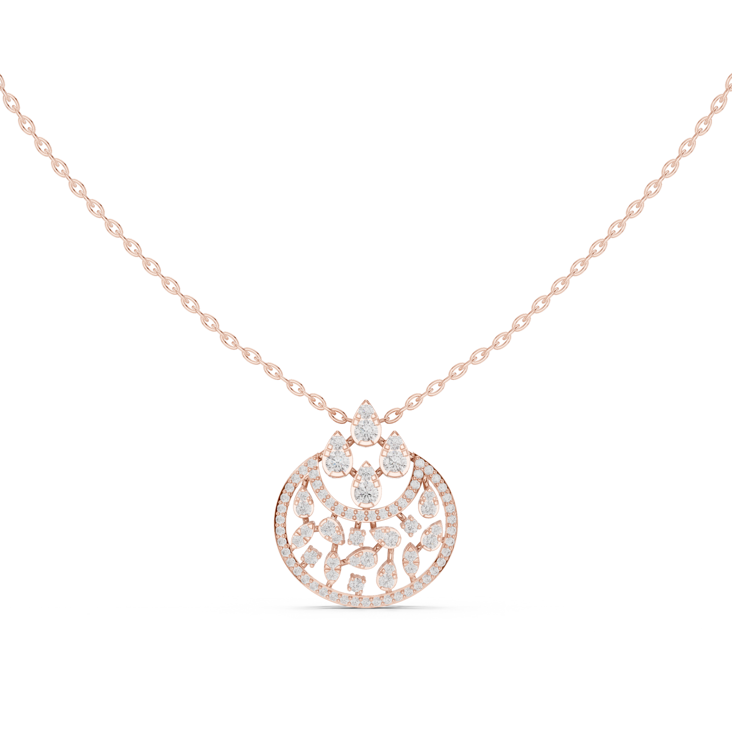Regal Filigree Drop (PND 0099) (Lab Grown)