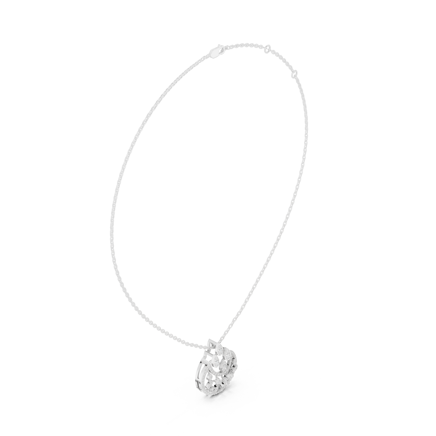 Regal Filigree Drop (PND 0099) (Lab Grown)