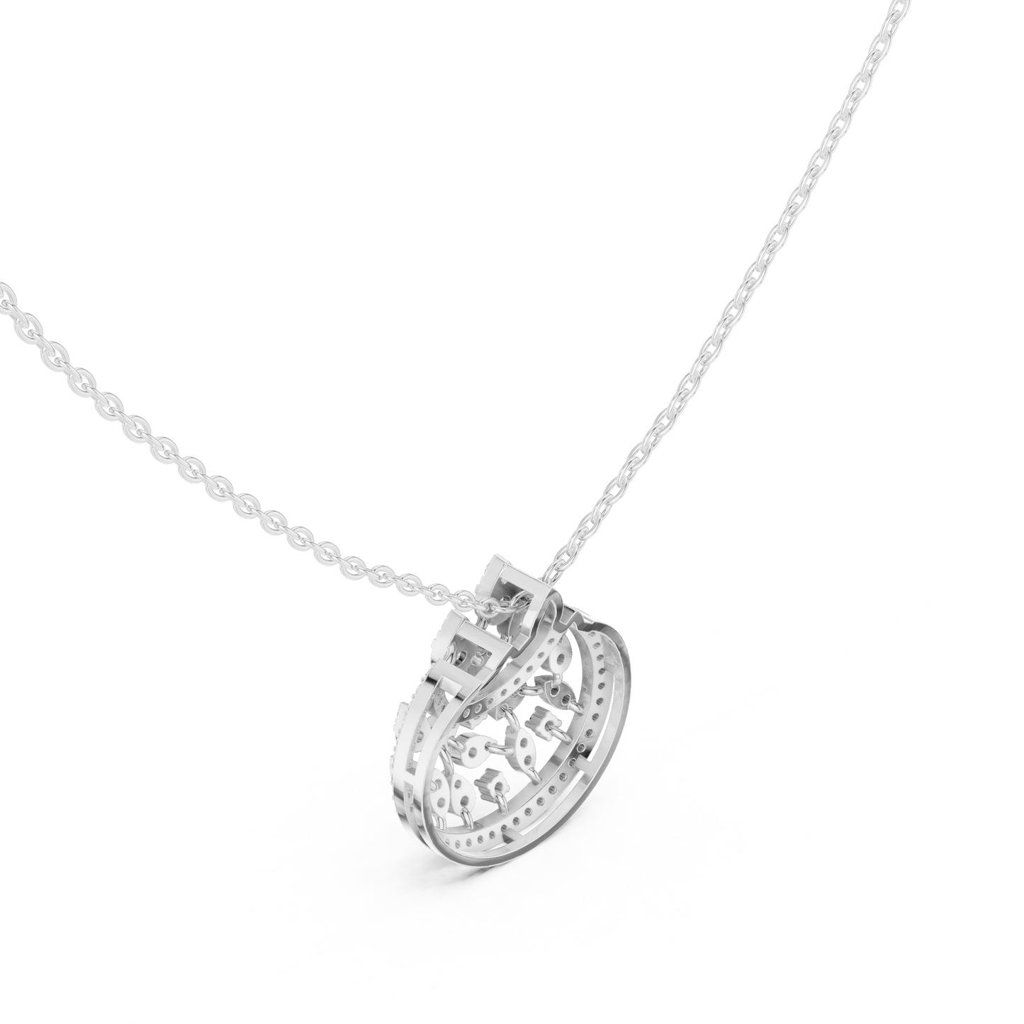 Regal Filigree Drop (PND 0099) (Lab Grown)