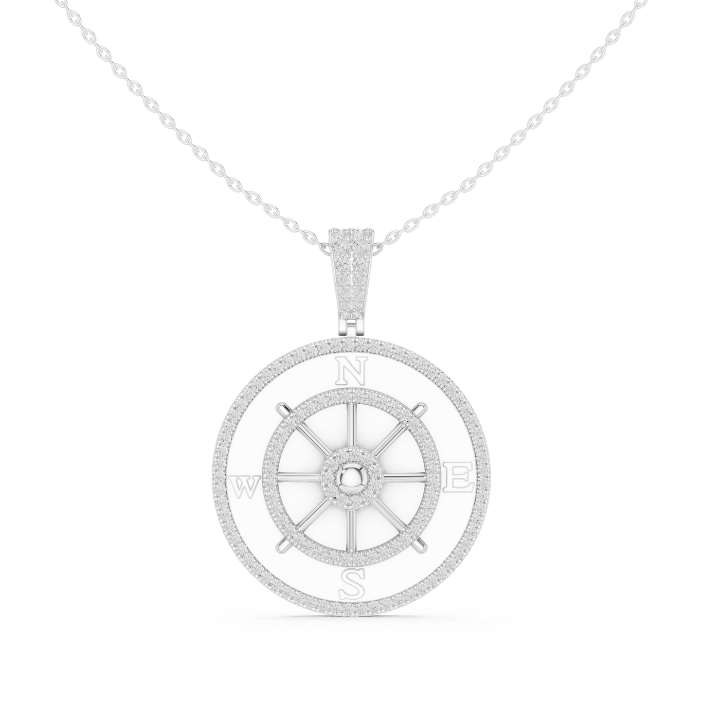 Navigator Medallion Pendant (PND 0101) (Lab Grown)