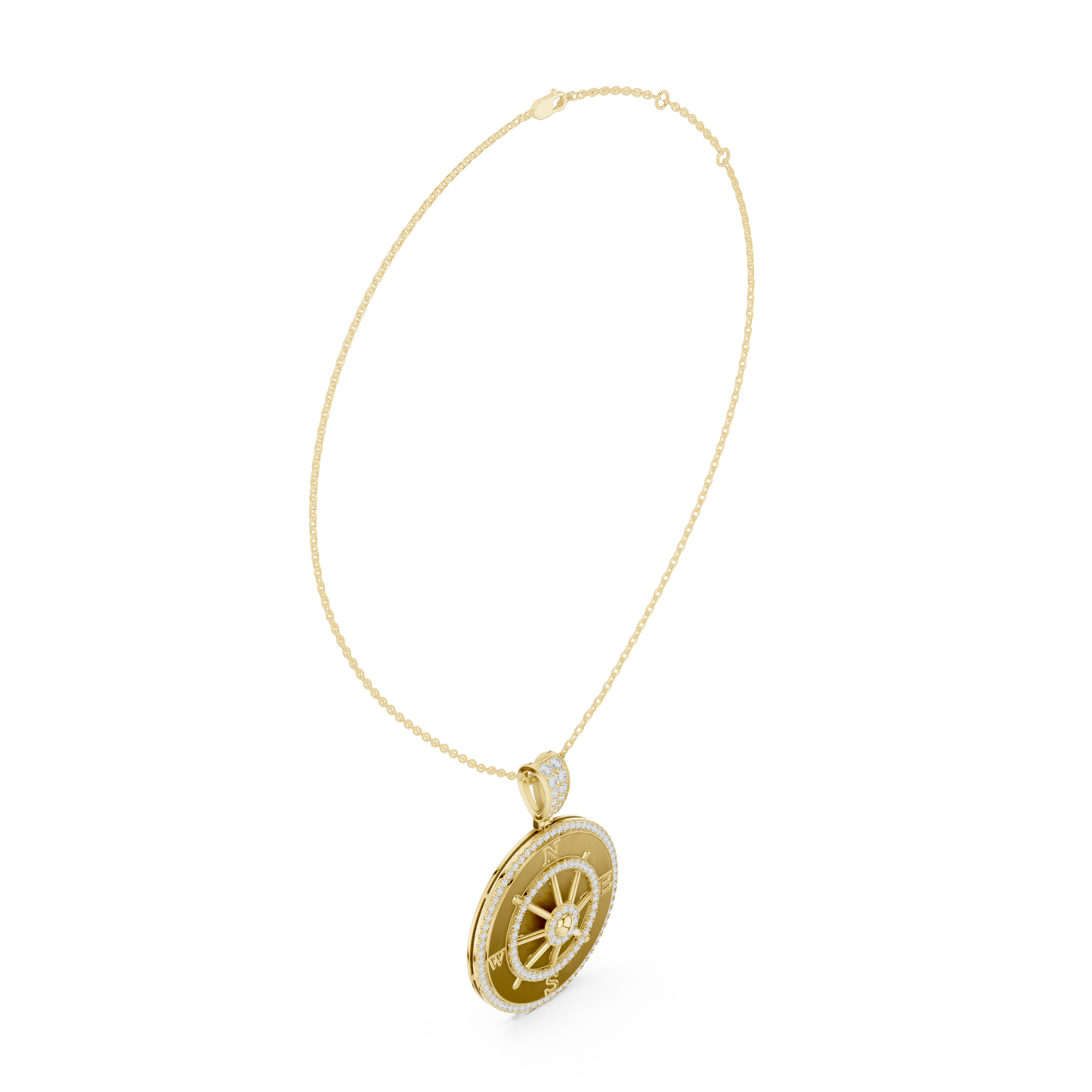 Navigator Medallion Pendant (PND 0101) (Lab Grown)