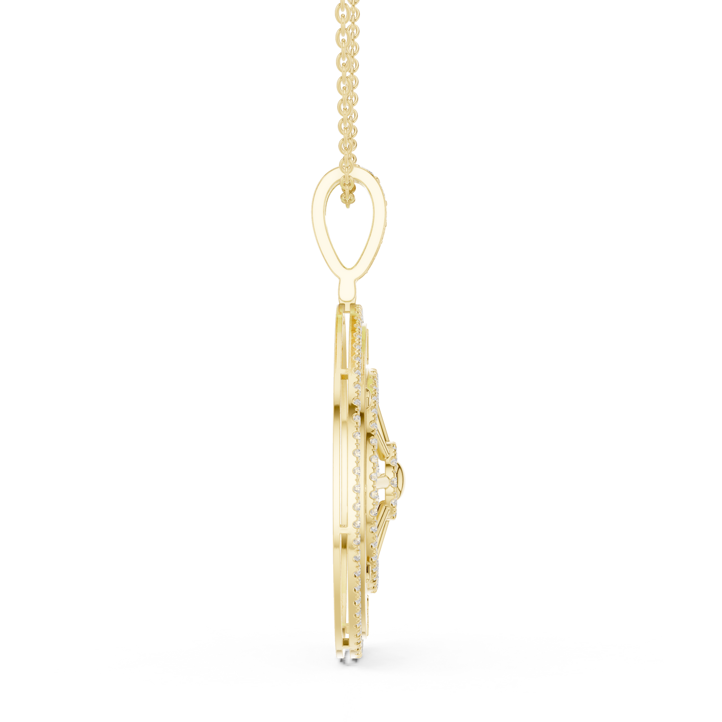 Navigator Medallion Pendant (PND 0101) (Lab Grown)