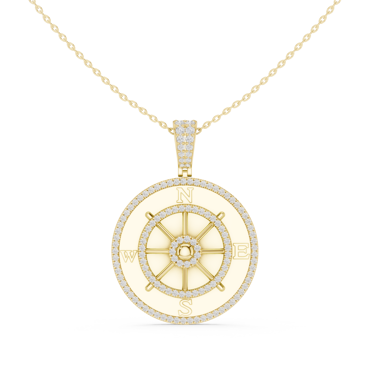 Navigator Medallion Pendant (PND 0101) (Lab Grown)