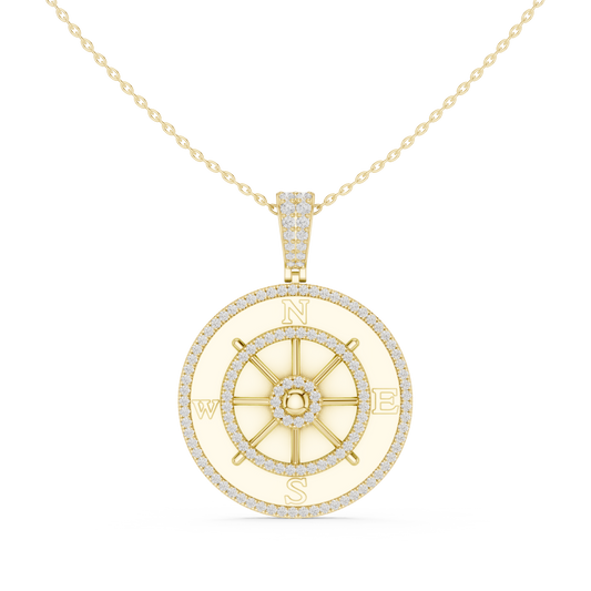 Navigator Medallion Pendant (PND 0101) (Lab Grown)