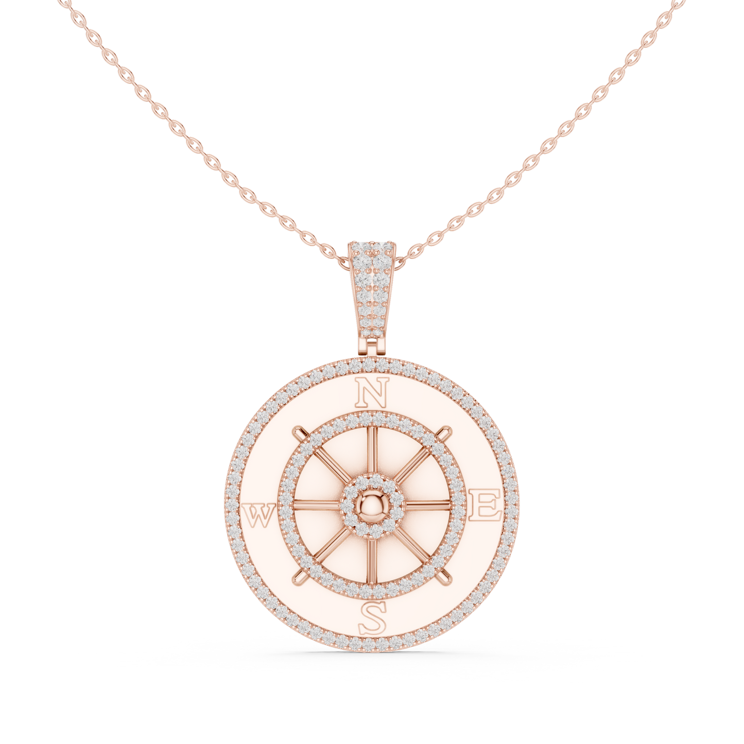 Navigator Medallion Pendant (PND 0101) (Lab Grown)