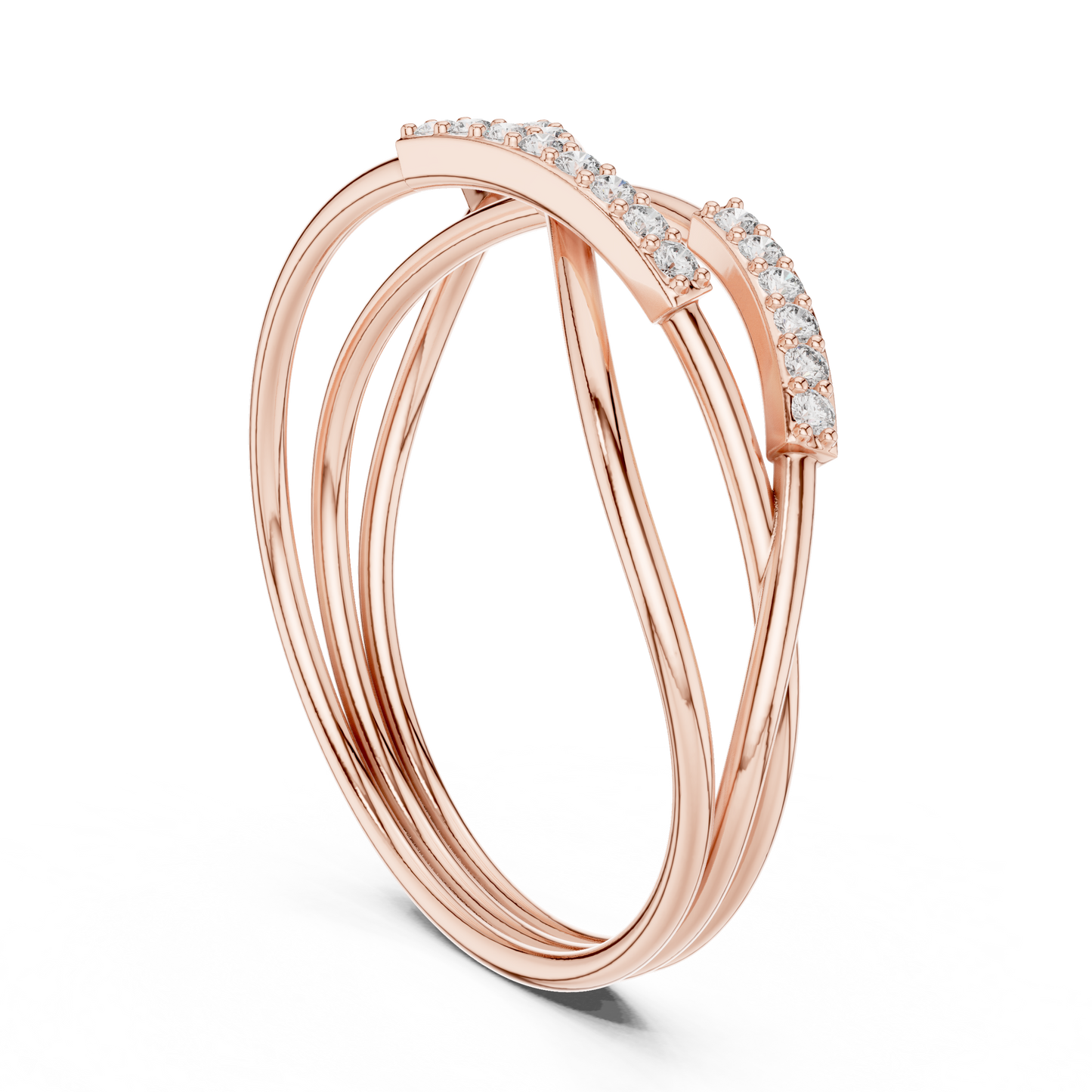 Interlace Glow Ring (RNG 003) (Lab Grown)