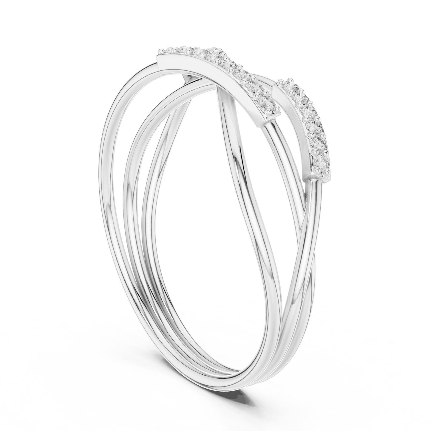 Interlace Glow Ring (RNG 003) (Lab Grown)