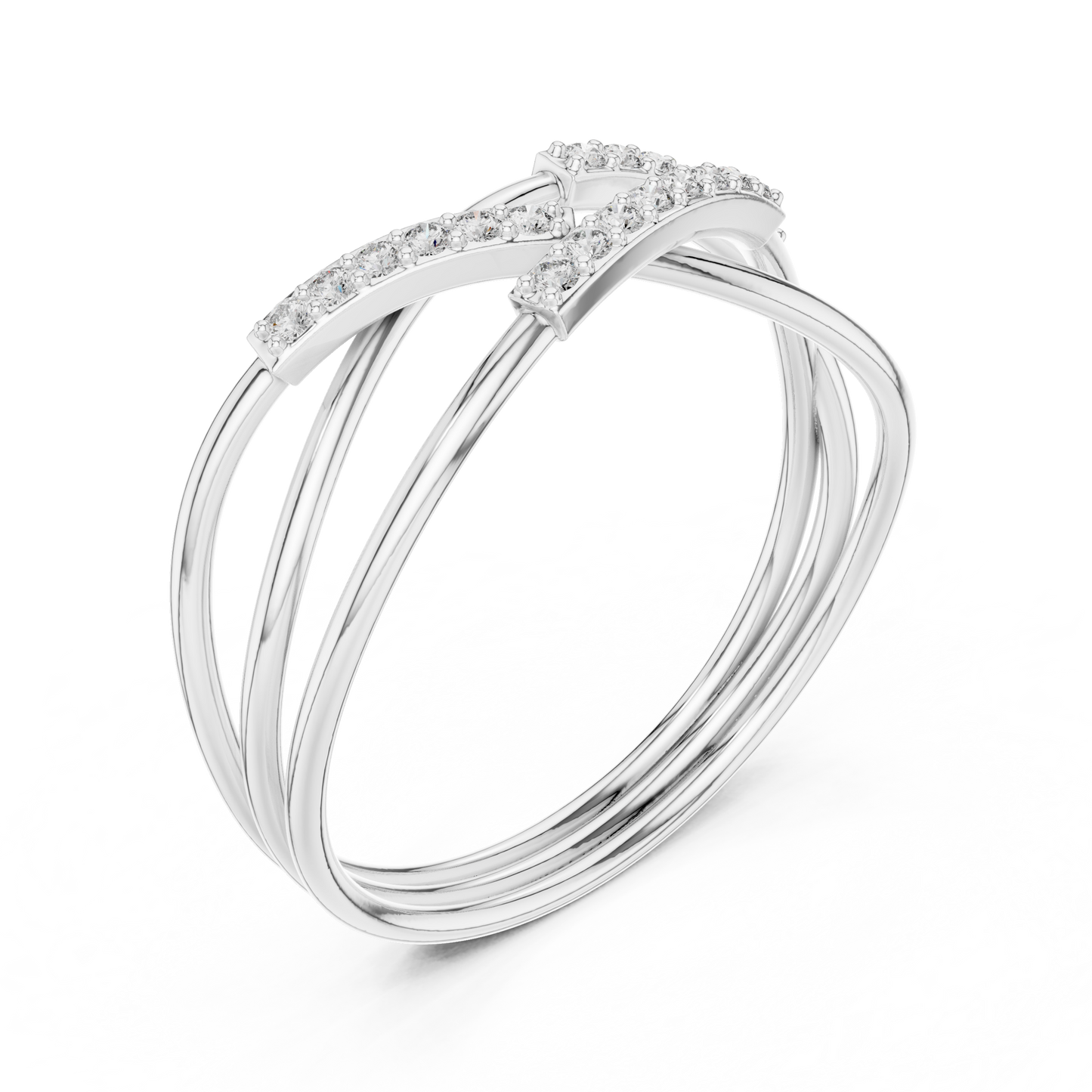 Interlace Glow Ring (RNG 003) (Lab Grown)