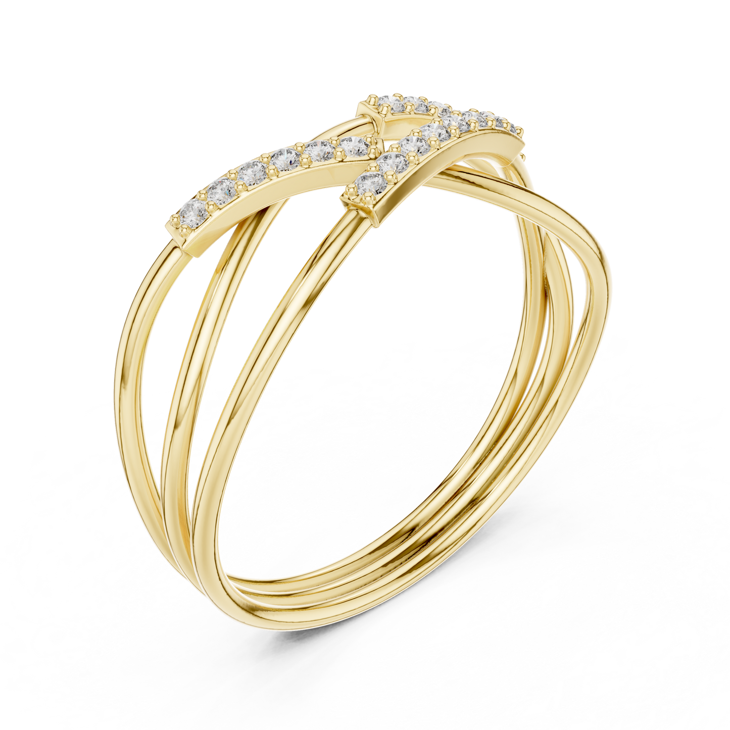 Interlace Glow Ring (RNG 003) (Lab Grown)