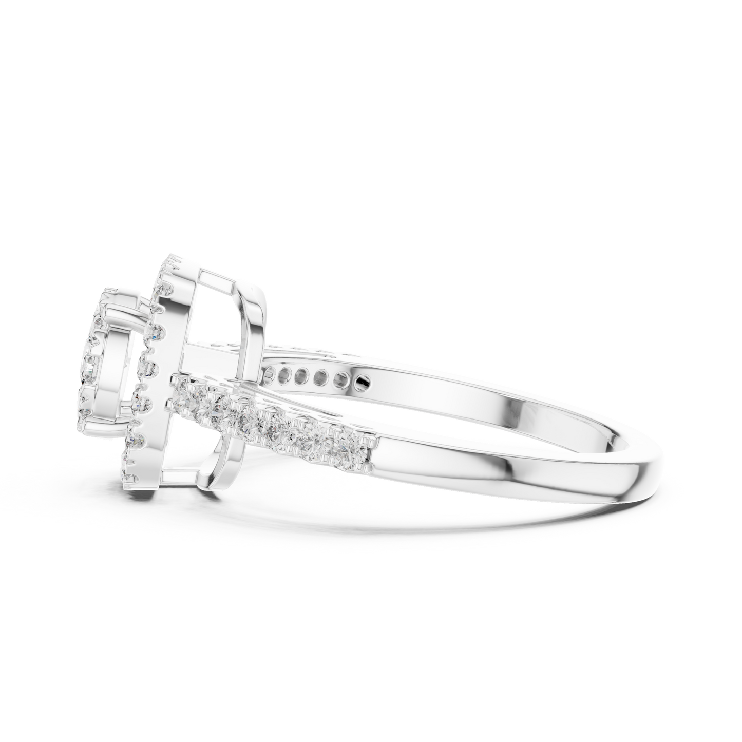 Halo Bloom Ring (RNG 0039) (Lab Grown)