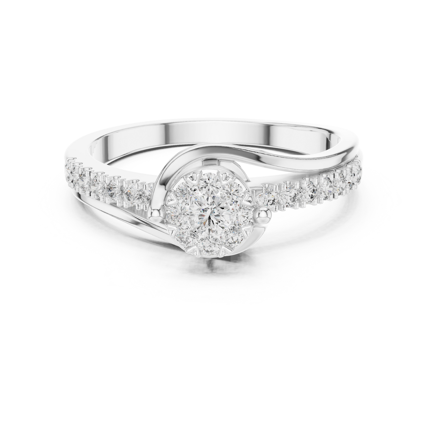 Sway Halo Ring (RNG 0041) (Lab Grown)