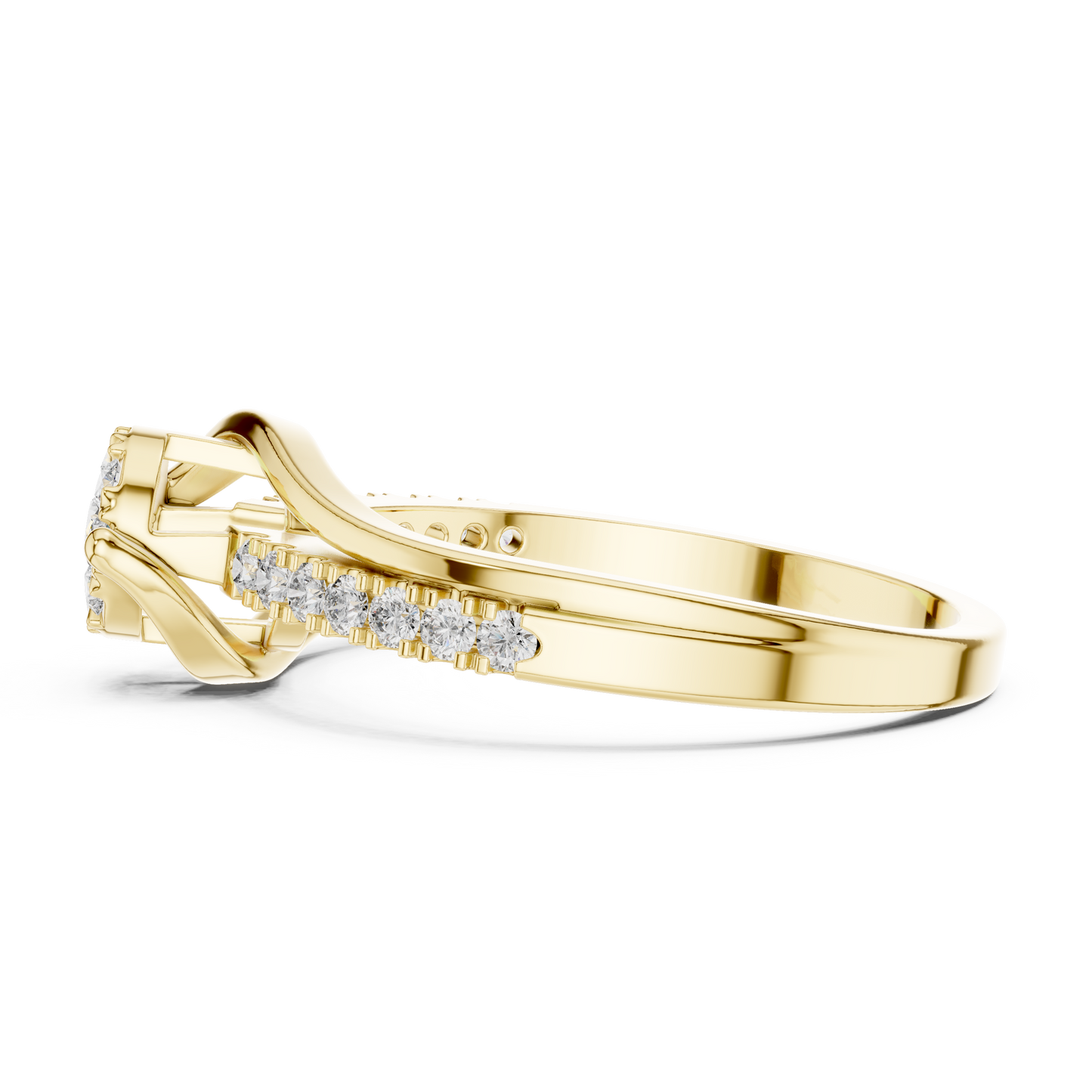 Sway Halo Ring (RNG 0041) (Lab Grown)