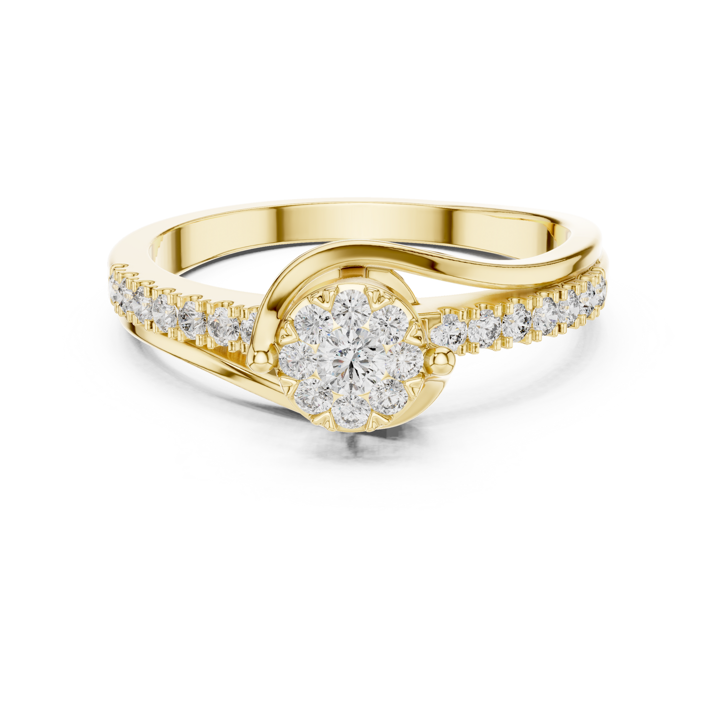 Sway Halo Ring (RNG 0041) (Lab Grown)