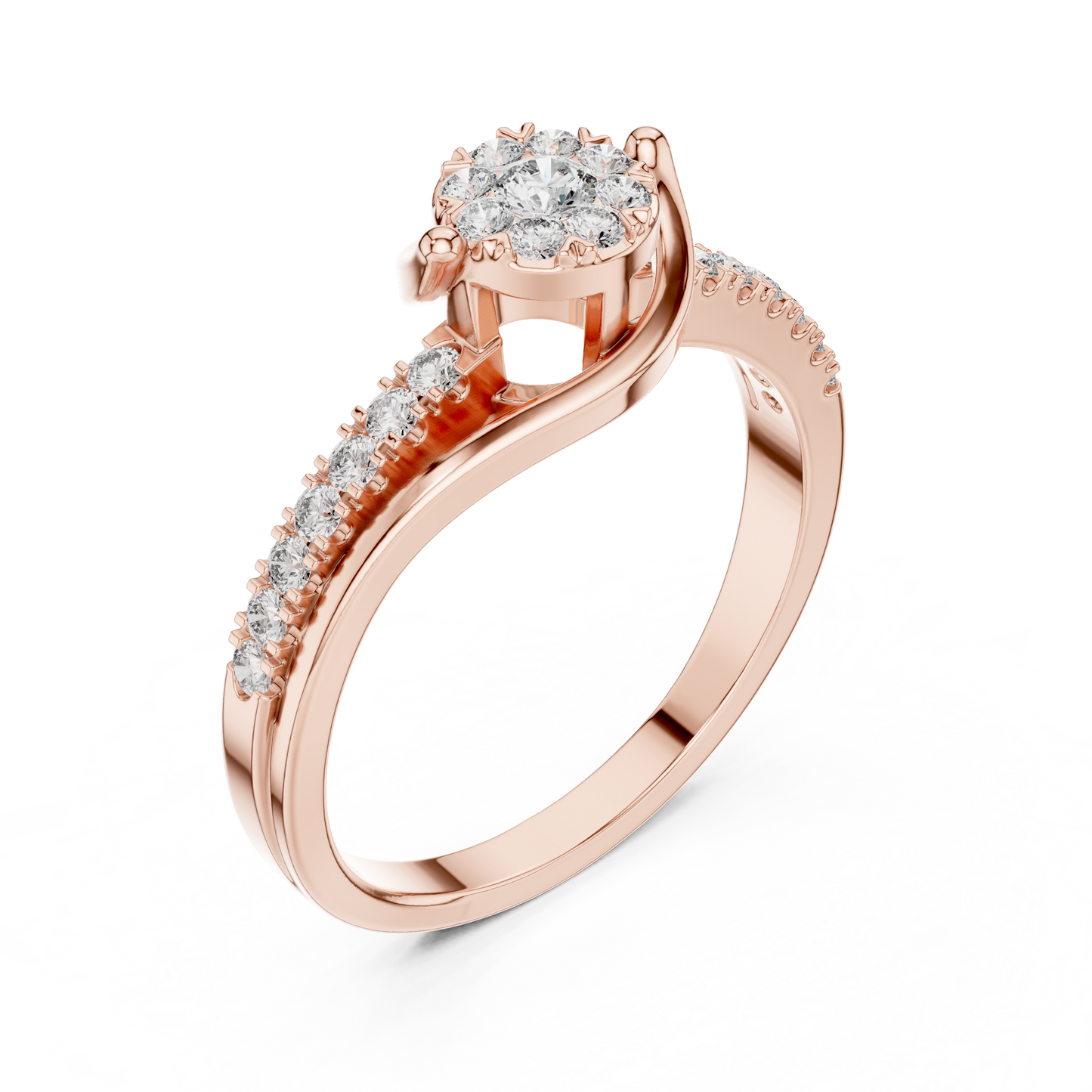 Sway Halo Ring (RNG 0041) (Lab Grown)