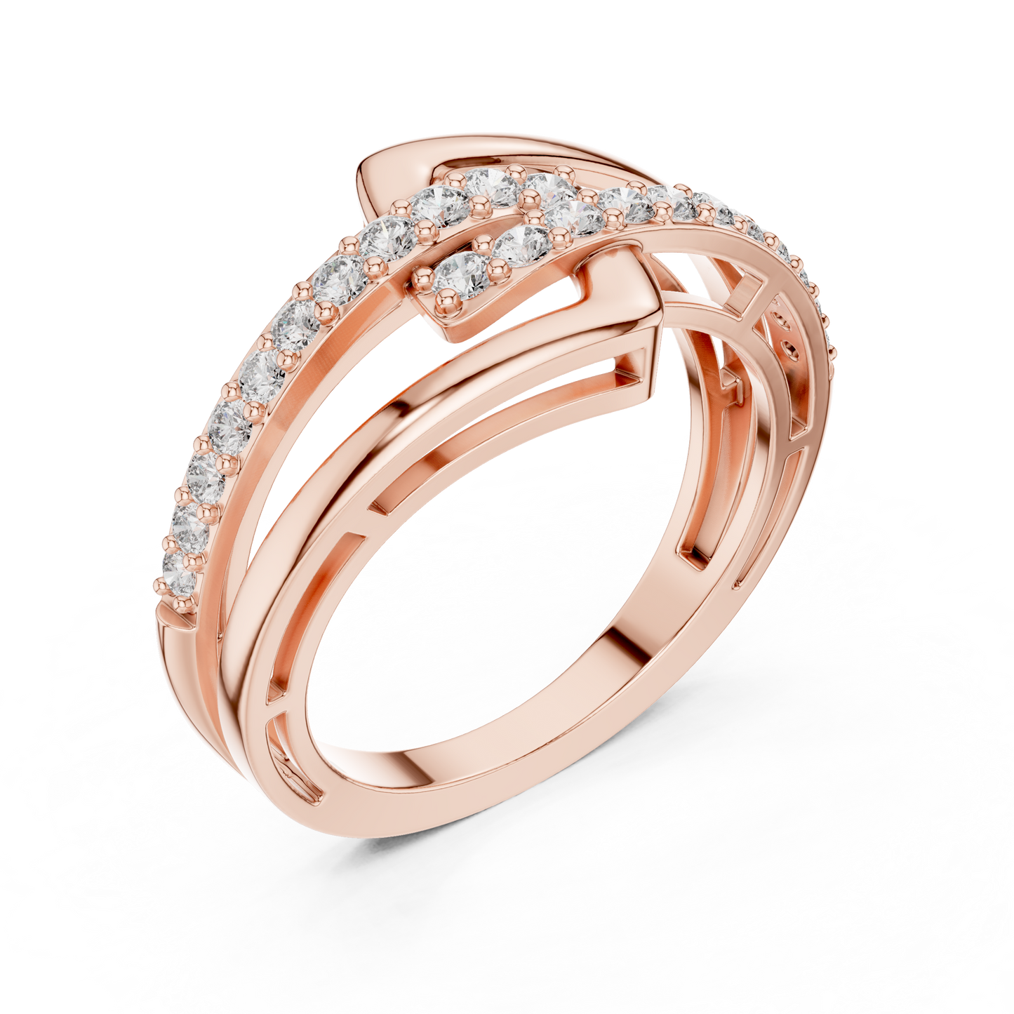 Inter-Linked Grace Ring (RNG 0101) (Lab Grown)