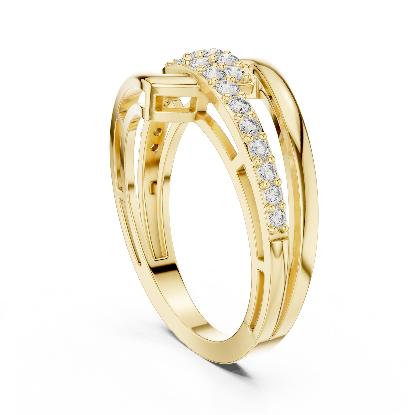 Inter-Linked Grace Ring (RNG 0101) (Lab Grown)