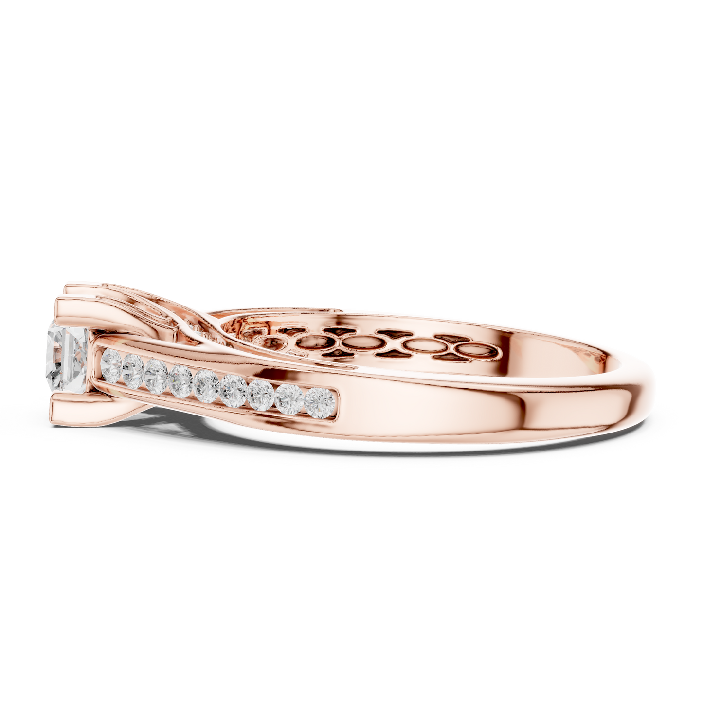 Crown Lift Solitaire Ring (RNG 1027) (Lab Grown)