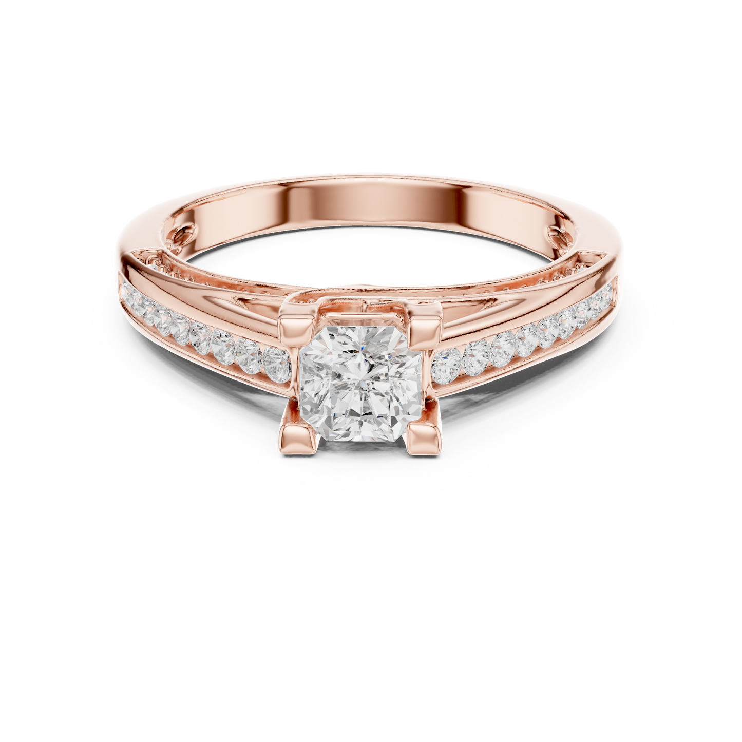 Crown Lift Solitaire Ring (RNG 1027) (Lab Grown)
