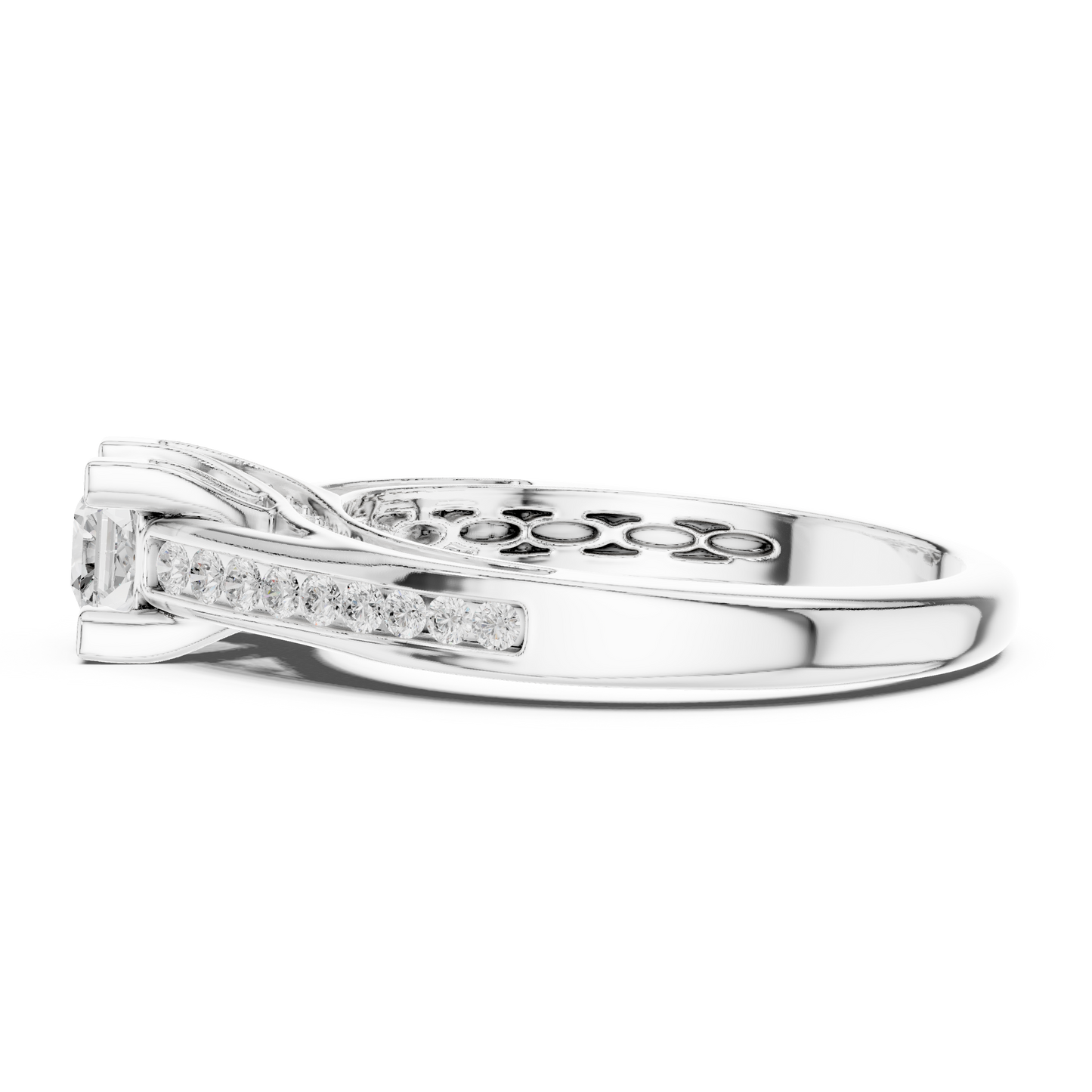 Crown Lift Solitaire Ring (RNG 1027) (Lab Grown)