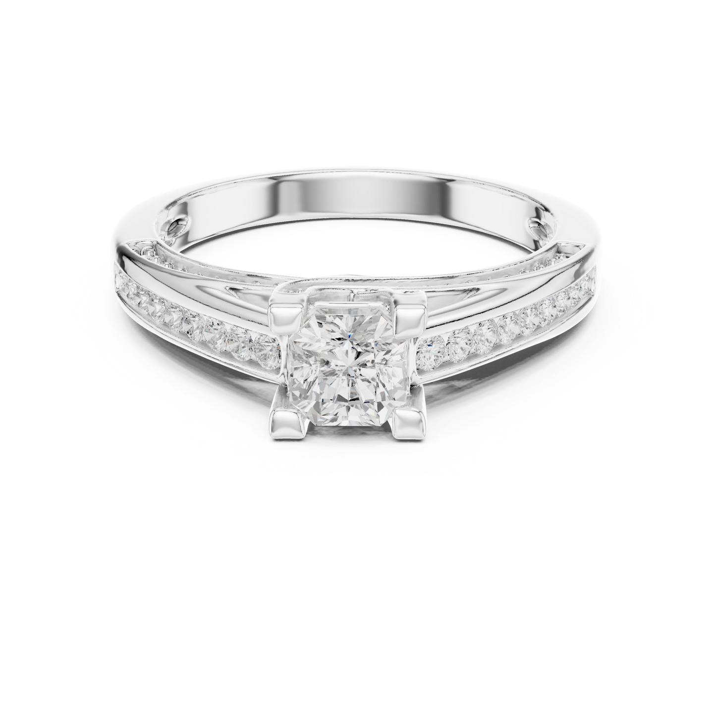 Crown Lift Solitaire Ring (RNG 1027) (Lab Grown)