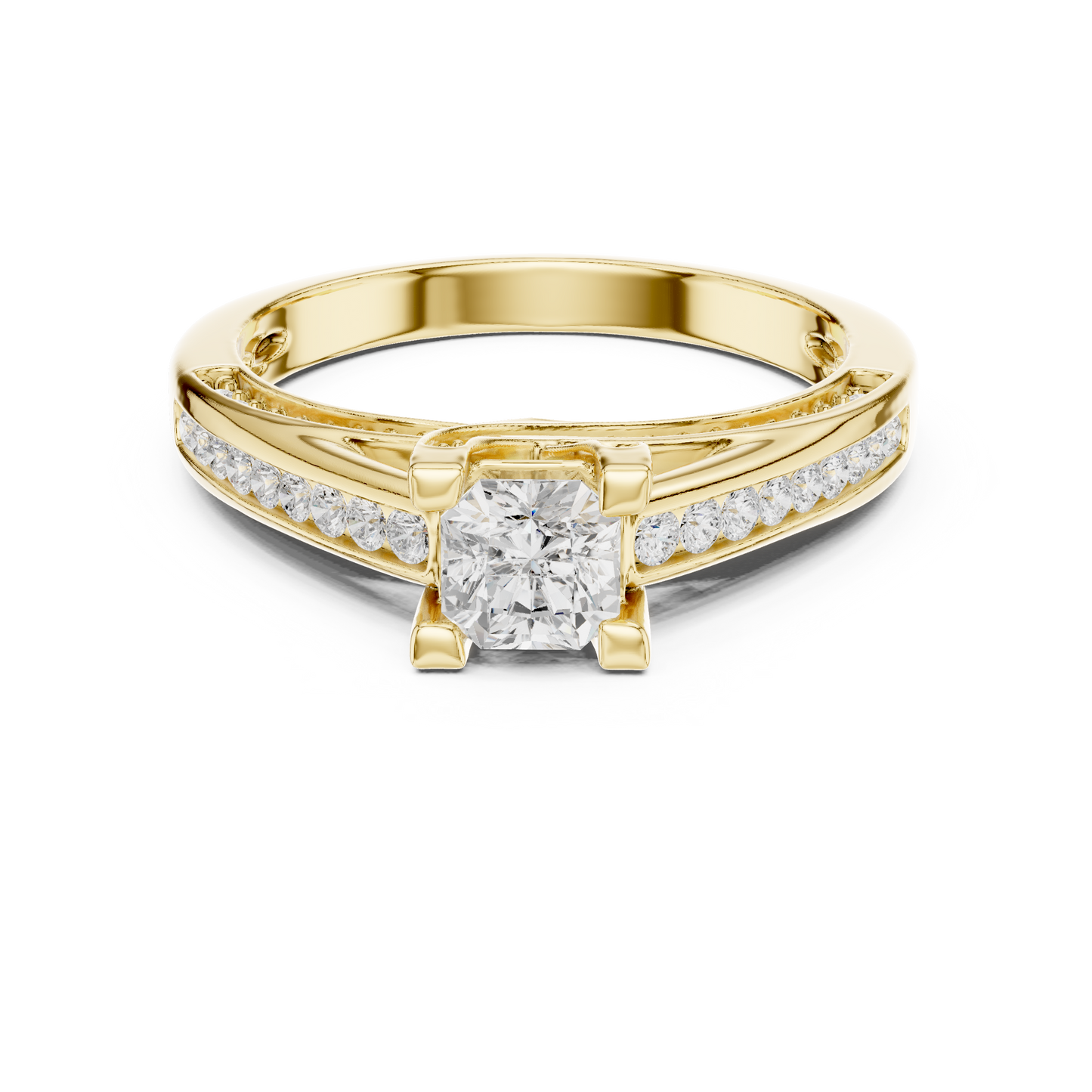 Crown Lift Solitaire Ring (RNG 1027) (Lab Grown)