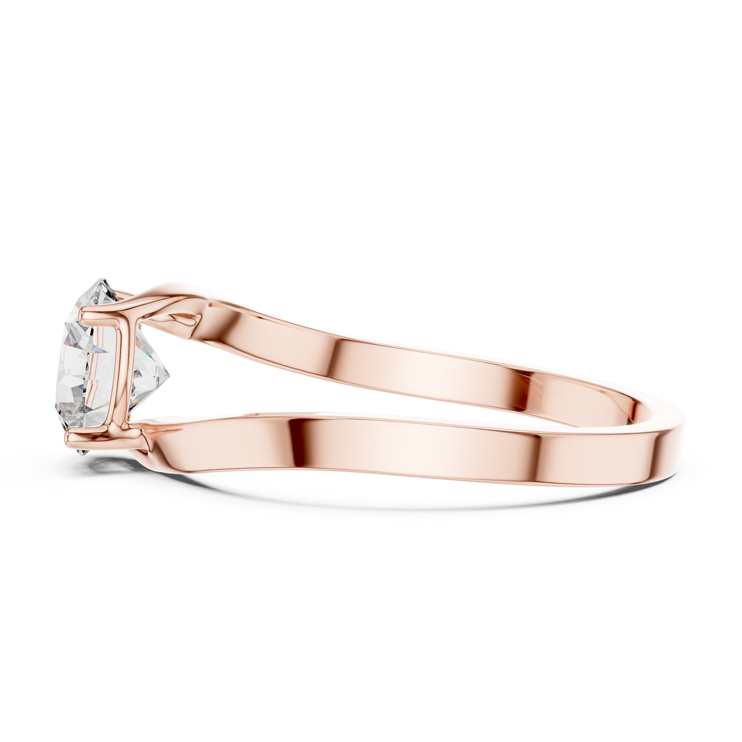 Flow Solitaire Ring (RNG 0157) (Lab Grown)