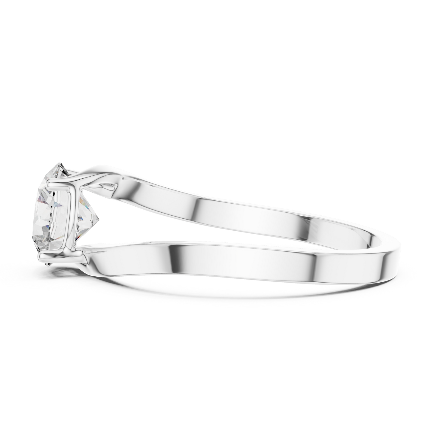 Flow Solitaire Ring (RNG 0157) (Lab Grown)